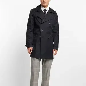 Express Jackets Coats Express Mens Black Water Resistant Trench Coat Brand New Poshmark